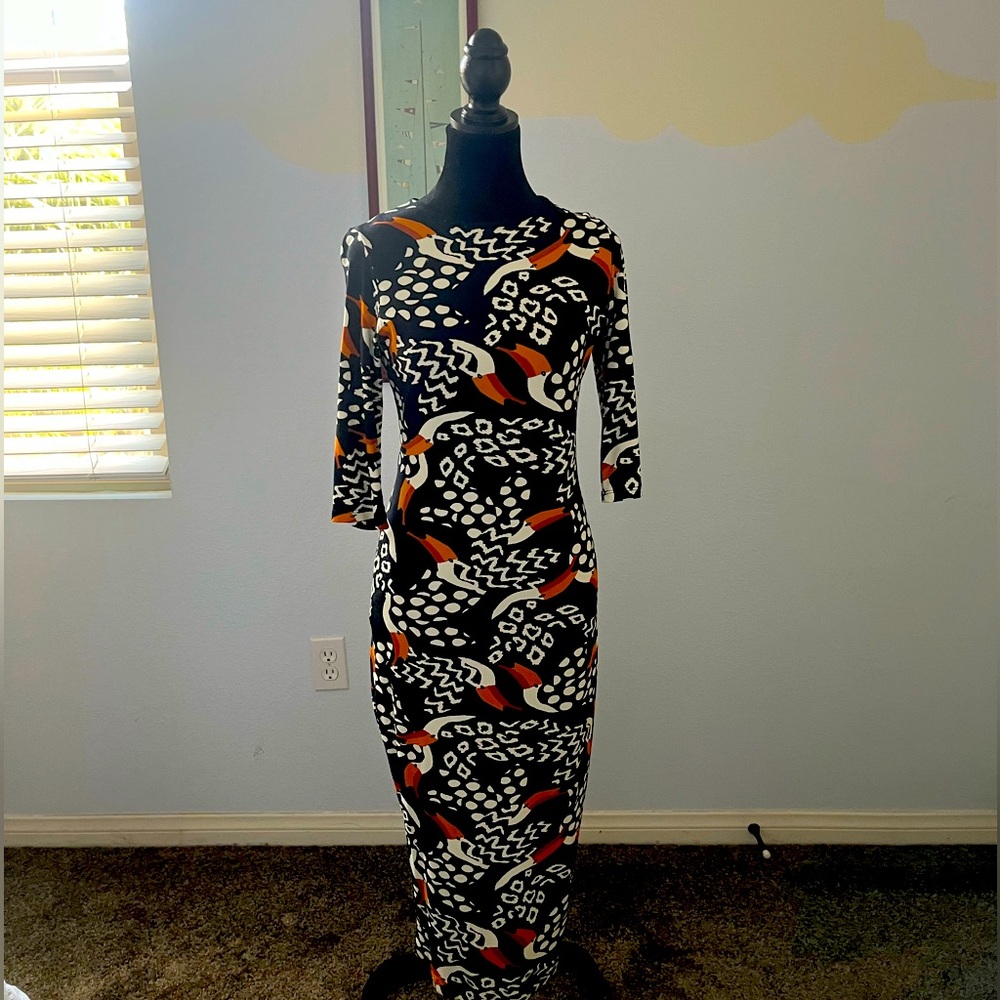 Farm Rio Toucan midi dress